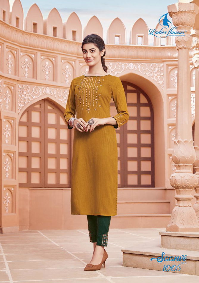 Ladies Flavour Saanvi 4 Exclusive Designer Kurti With Bottom Collection